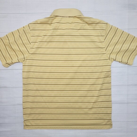 PGA TOUR Men's Yellow Stripe Polo Golf Shirt Size Large - Picture 7 of 7